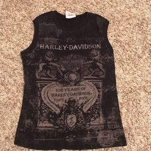 Black Harley tank